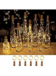 Wine Bottle Lights With Cork Twinkle