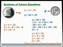 Algebra Solving Systems Of Equations