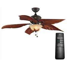 Shop ceiling fans and a variety of lighting & ceiling fans products online at lowes.com. Hampton Bay Antigua Plus 56 In Led Oil Rubbed Bronze Ceiling Fan With Light Kit And Remote Control 20004 The Home Depot