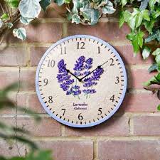 lavender clock 12 detailed garden wall