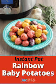 instant pot rainbow baby potatoes with
