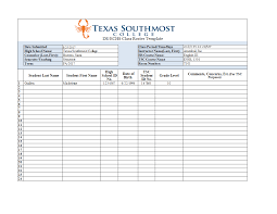Class Roster Template Excel Spreadsheet Templates At