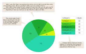 pie chart template design elements
