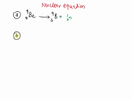 Nuclear Equation Replace