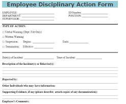 Employee Discipline Form Excel Magdalene Project Org