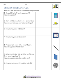Each lesson is accompanied by customized printable worksheets for. Division Worksheets Grade 4