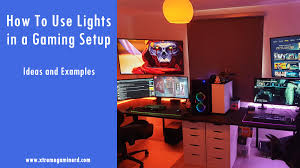 gaming setup with led lights ideas and