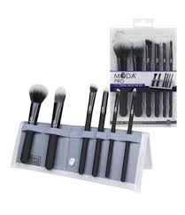 moda pro total face 7 piece brush flip kit