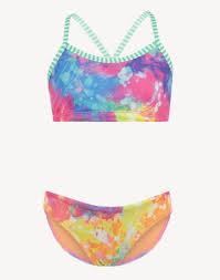 Dolfin Swimwear Girls Uglies Rainbow Drop Bikini Set Swimco