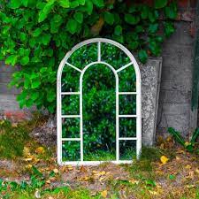 maribelle white metal garden arch
