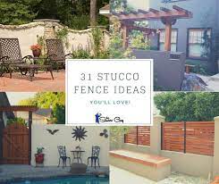 31 inspiring stucco fence ideas