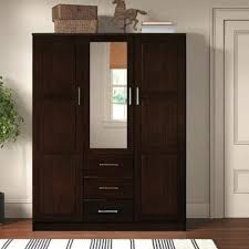 3 door teak wood wardrobe with locker