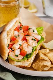 shrimp po boy sandwiches not fried