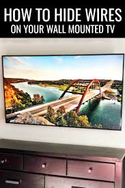 how to hide tv wires on your wall