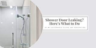 shower door leaking here s what to do