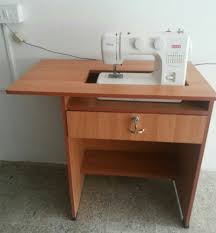 wooden sewing machine table