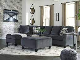 Abinger 2 Piece Laf Sectional In Smoke