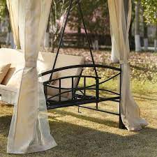 Outdoor Patio Swing With Cushions