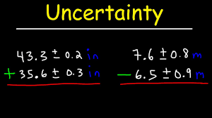 uncertainty addition and subtraction