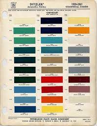 1959 Chevrolet Paint Color Code Chart