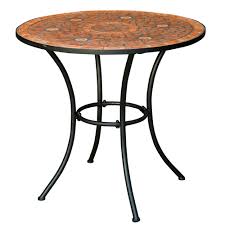 Round Outdoor Patio Bistro Table With