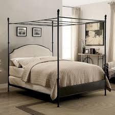Browse a wide variety of canopy bed designs for sale, including twin, queen, king canopy bed sizes in a range of colors and materials. Furniture Of America Sinead Cm7420ek Set Vintage King Canopy Bed With Beige Fabric Headboard Corner Furniture Canopy Beds