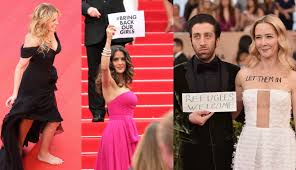 political statements on the red carpet