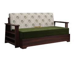 Buy Della Sheesham Wood Sofa Cum Bed