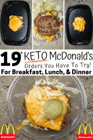 low carb keto mcdonalds menu items you