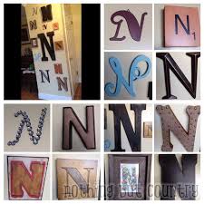 Typography Home Decoration Letter N