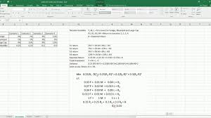 Saiba como usar funções de matriz no excel e aumente ainda mais seus conhecimentos sobre. Markowitz Portfolio Optimization In Excel Youtube