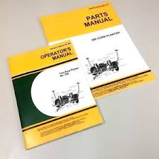 Details About Operators Parts Manuals For John Deere No 290 Planter Catalog Two Row Corn