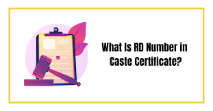 what is rd number in caste certificate