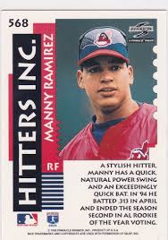 Sign up for the free stathead newsletter and get scores, news and notes in your inbox every day. 1995 Score Summit Manny Ramirez Hitters Inc 568 Sports Card King