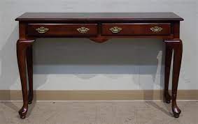 Lot Queen Anne Style Cherry Sofa Table