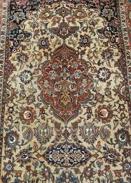 antique ishfahan carpet 1800s vinterior