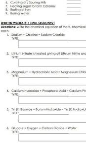 Ff Chemical Reactions