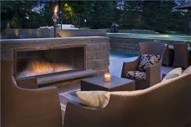 Outdoor Fireplace Design Landscaping