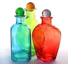 Colored Glass Colored Glass Bottles
