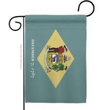 18 5 Delaware States Garden Flag