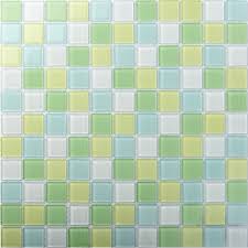 Tst Crystal Glass Tiles Green Yellow