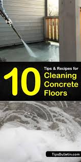cleaning concrete floors