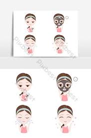 Masker non medis ready siap kirim bukan po ! Clay Mask On The Face Vector Graphic Element Png Images Eps Free Download Pikbest