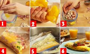 One is to carefully fold it in the pan using your spatula, and then slide the finished omelet onto the plate. Allrecipes Youtube Video Shows You How To Cook An Omelette In A Freezer Bag Daily Mail Online