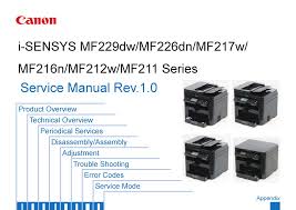 Make sure that you are downloading the right driver based on your canon series. Canon I Sensys Mf229dw Service Manual Pdf Download Manualslib