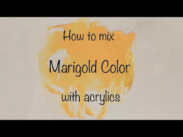 How To Make Marigold Color Acrylics