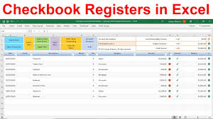 excel checkbook register spreadsheet