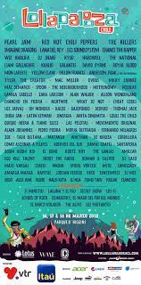 lollapalooza announces lineup in chile