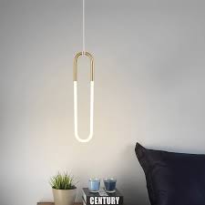 Measure your eye with your thumb and index finger, and then hold that same space between your eyes. Nordic U Shape Led Lamp Modern Gold Pendant Light For Bedroom Eye Protection Hanging Lamp Restaurant Living Room Decoration Pendant Lights Aliexpress