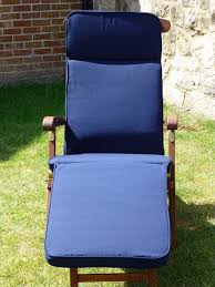Garden chairs and sun loungers at argos. Removable Cover Uk Gardens Navy Blue Garden Furniture Steamer Chair Cushion Only Indoor Or Outdoor Use
